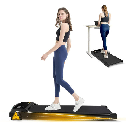 Under Desk Treadmills, 265LBS Capacity Portable Treadmill Walking Pad with Bluetooth and LED Display Electric Running Machine for Home Office Use Inst himalipasal