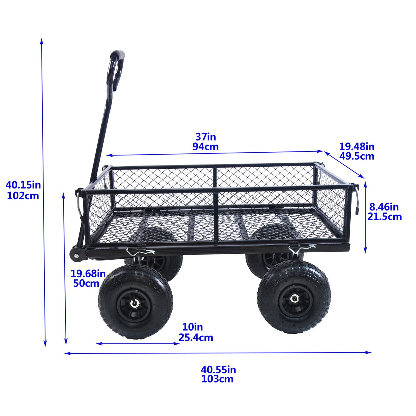 Wagon Cart Garden cart trucks make it easier to transport firewood TC1840BKG himalipasal