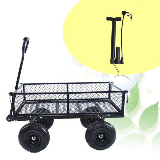 Wagon Cart Garden cart trucks make it easier to transport firewood TC1840BKG himalipasal