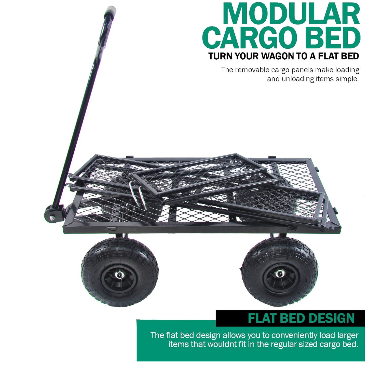 Wagon Cart Garden cart trucks make it easier to transport firewood TC1840BKG himalipasal