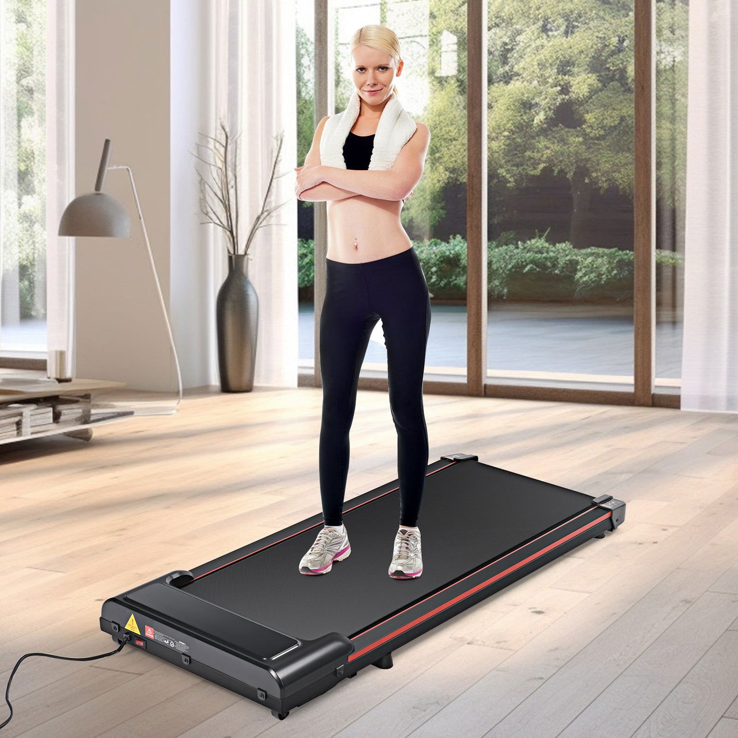 Walking Pad 300 lb Capacity, Desk Treadmill for Home Office, Protable Treadmill Under Desk, Walking Treadmills for Home,0.6 to 3.8 mph Portable Treadmill himalipasal