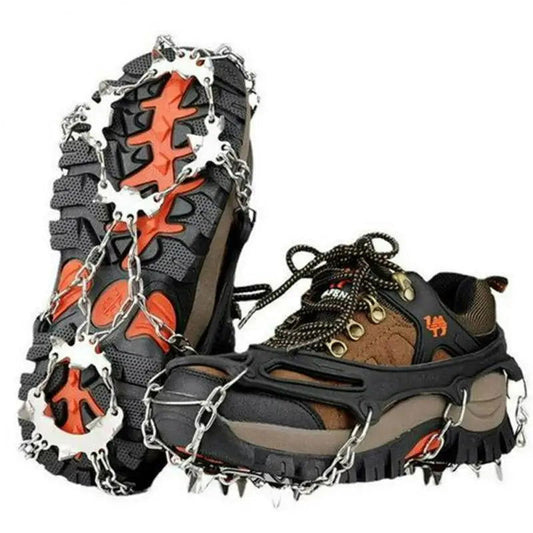 Winter 10 Teeth Crampon Mountaineering Snow Antiskid Crampon Shoe Cover Ice Grasping Skiing Claw Hiking Climbing Protection Gear himalipasal