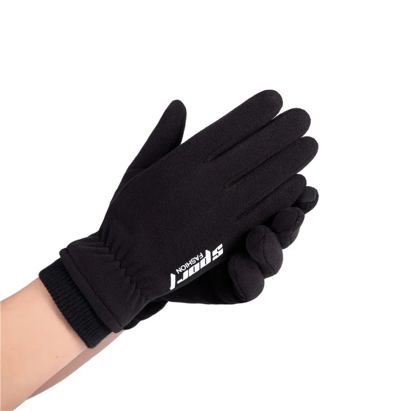 Winter Cold and Warm Skiing Insulation Plus Velvet Sports Cycling Motorcycle Windproof Mountaineering Touch Screen Gloves himalipasal