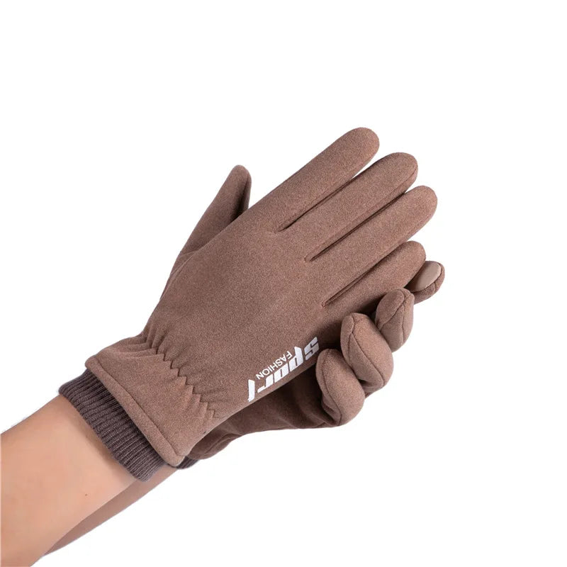 Winter Cold and Warm Skiing Insulation Plus Velvet Sports Cycling Motorcycle Windproof Mountaineering Touch Screen Gloves himalipasal