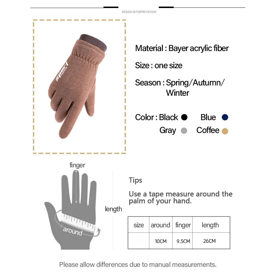 Winter Cold and Warm Skiing Insulation Plus Velvet Sports Cycling Motorcycle Windproof Mountaineering Touch Screen Gloves himalipasal