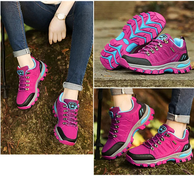 Women Hiking Shoes Outdoor trekking Sports Climbing Camping Boots Non-slip Waterproof Walking Jogging Trainers Sneakers Lace Up himalipasal