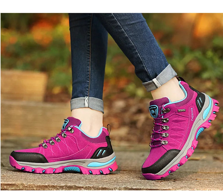 Women Hiking Shoes Outdoor trekking Sports Climbing Camping Boots Non-slip Waterproof Walking Jogging Trainers Sneakers Lace Up himalipasal