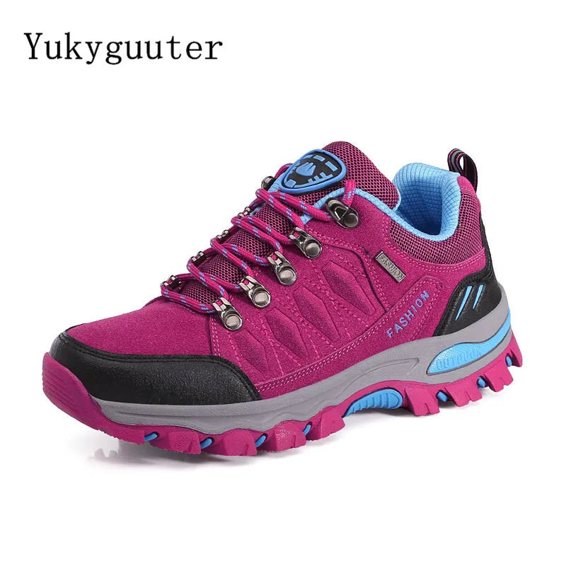 Women Hiking Shoes Outdoor trekking Sports Climbing Camping Boots Non-slip Waterproof Walking Jogging Trainers Sneakers Lace Up himalipasal