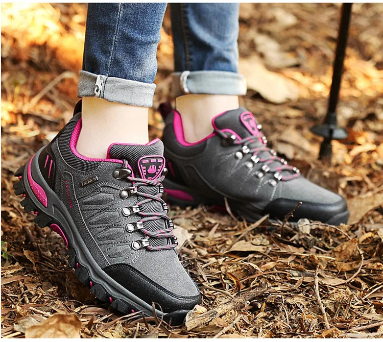 Women Hiking Shoes Outdoor trekking Sports Climbing Camping Boots Non-slip Waterproof Walking Jogging Trainers Sneakers Lace Up himalipasal