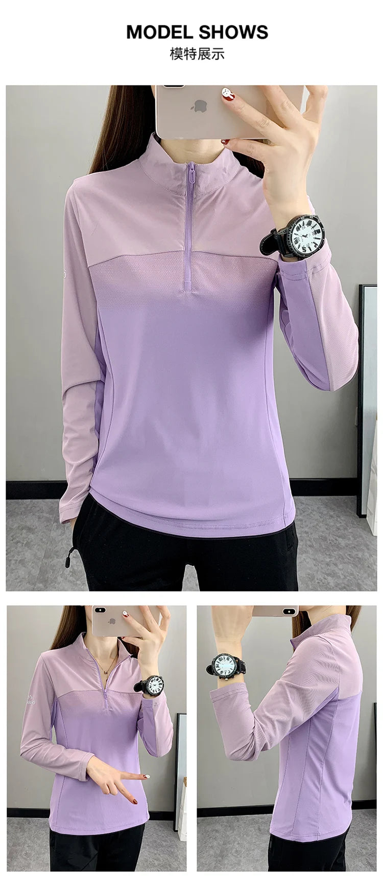 Women Play High Speed T-shirt Collar are Fast Drying Sport Long-sleeved Ice Run Clothing Breathable Mountaineering Wear Abso himalipasal