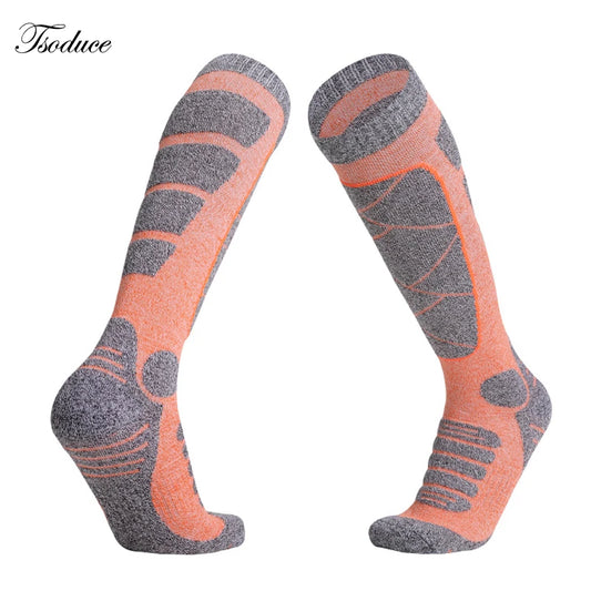 Women Ski Socks Long Thickened Cushion Towel Breathable Sweat-absorbing Keep Warm Outdoor Sports Mountaineering Snowboard Socks himalipasal