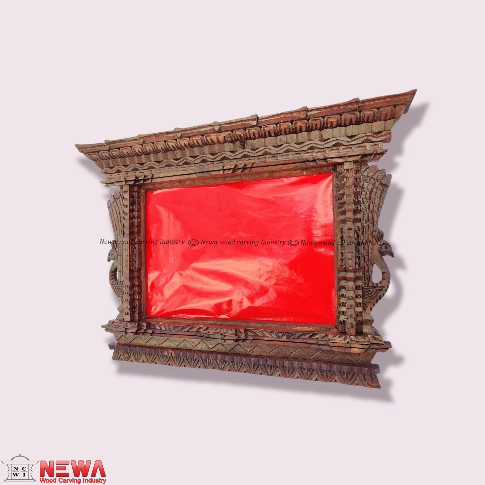 Wooden Brown Carved Photo frame himalipasal