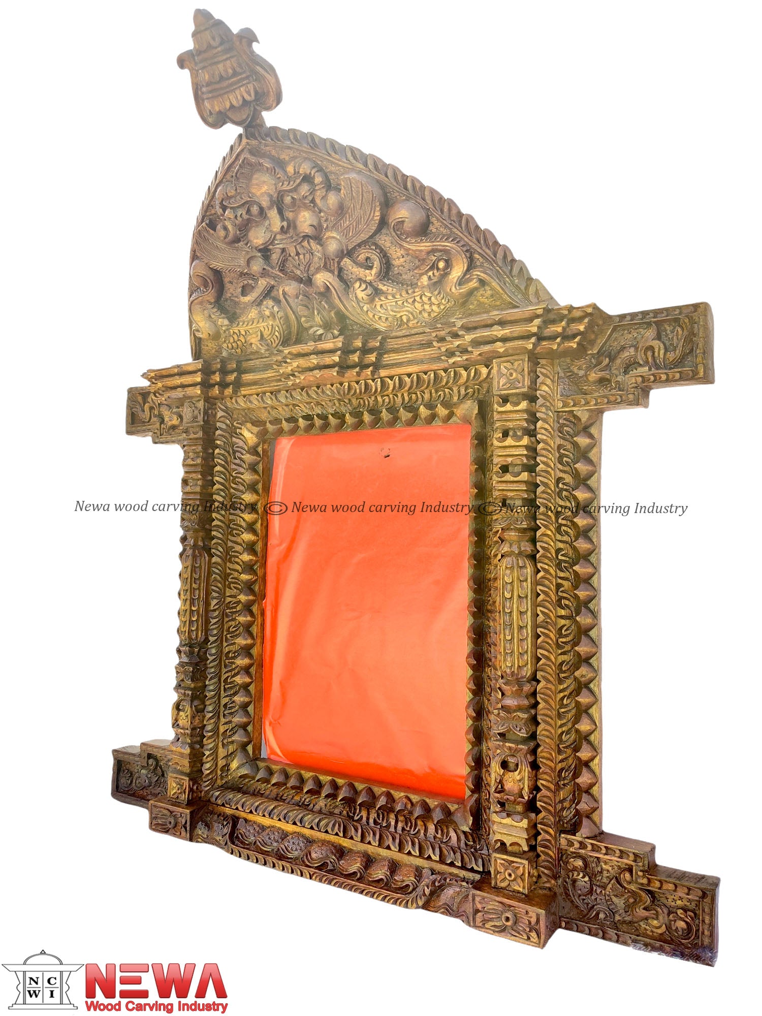 Wooden Royal Tolan Heavy Carved Photo Frame himalipasal