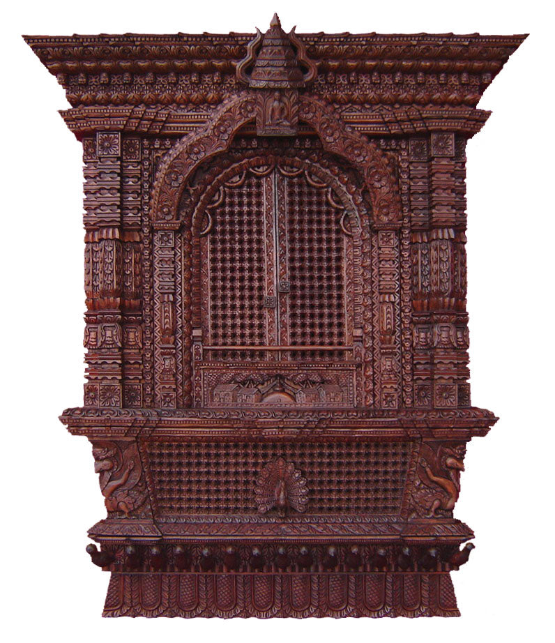 Wooden Single Sha Window/ hand carved / master piece himalipasal