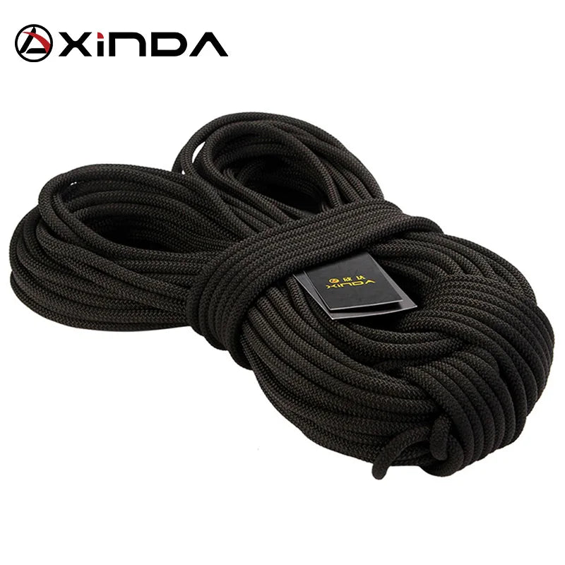 XINDA 8mm Diameter Professional Rock Climbing Rope Outdoor Hiking Corda High Strength Statics Safety Rope Fire Rescue Parachute himalipasal