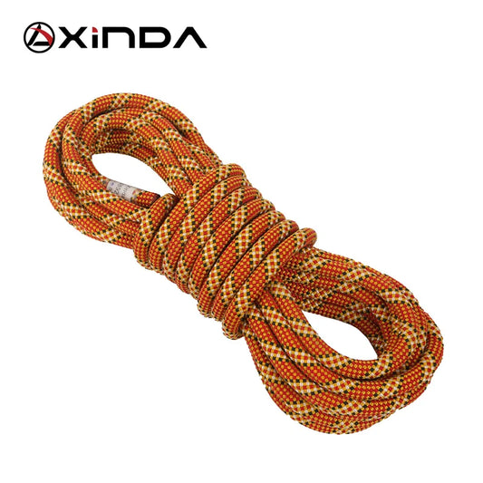 XINDA 9.8mm 10.5mm Diameter Rock Climbing Dynamic Rope Outdoor Hiking Power Rope High strength Cord Lanyard Safety Rope Survival himalipasal