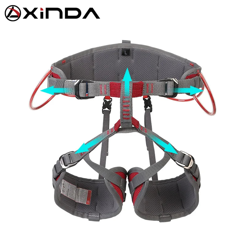 XINDA Camping Half Safety Belt Rock Climbing Outdoor Expand Training Half Body Harness Protective Supplies Survival Equipment himalipasal