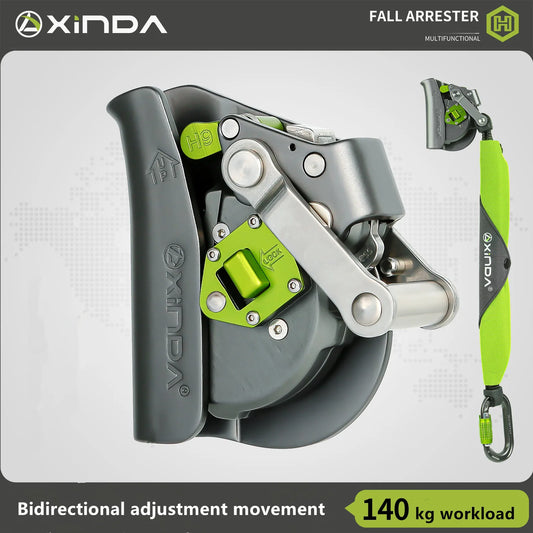 Xinda Fall Arrester Device Rock Climbing High-Altitude Operation Speed Descent Anti Fall Protector Rope Buffer Bag himalipasal