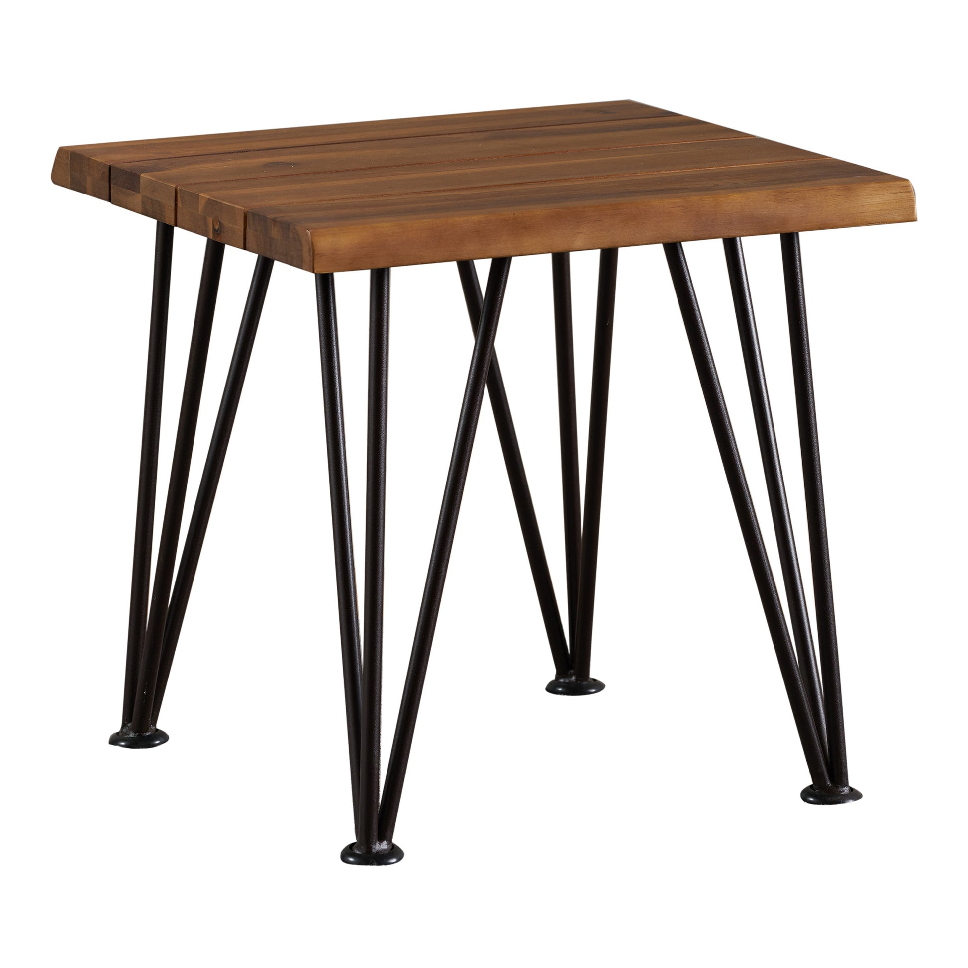 ZION INDUSTRIAL WOOD AND METAL ACCENT TABLE himalipasal