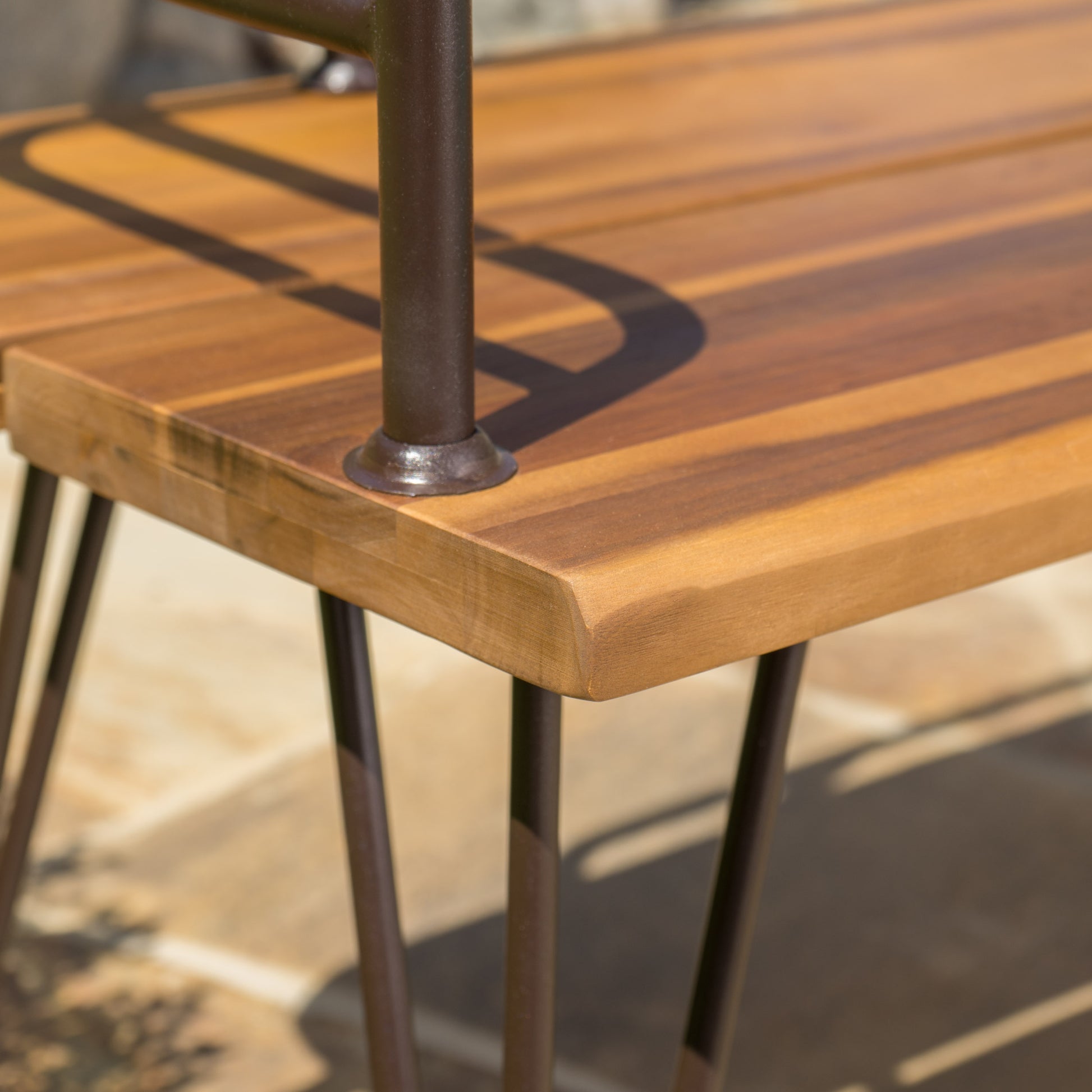 ZION INDUSTRIAL WOOD AND METAL BENCH himalipasal