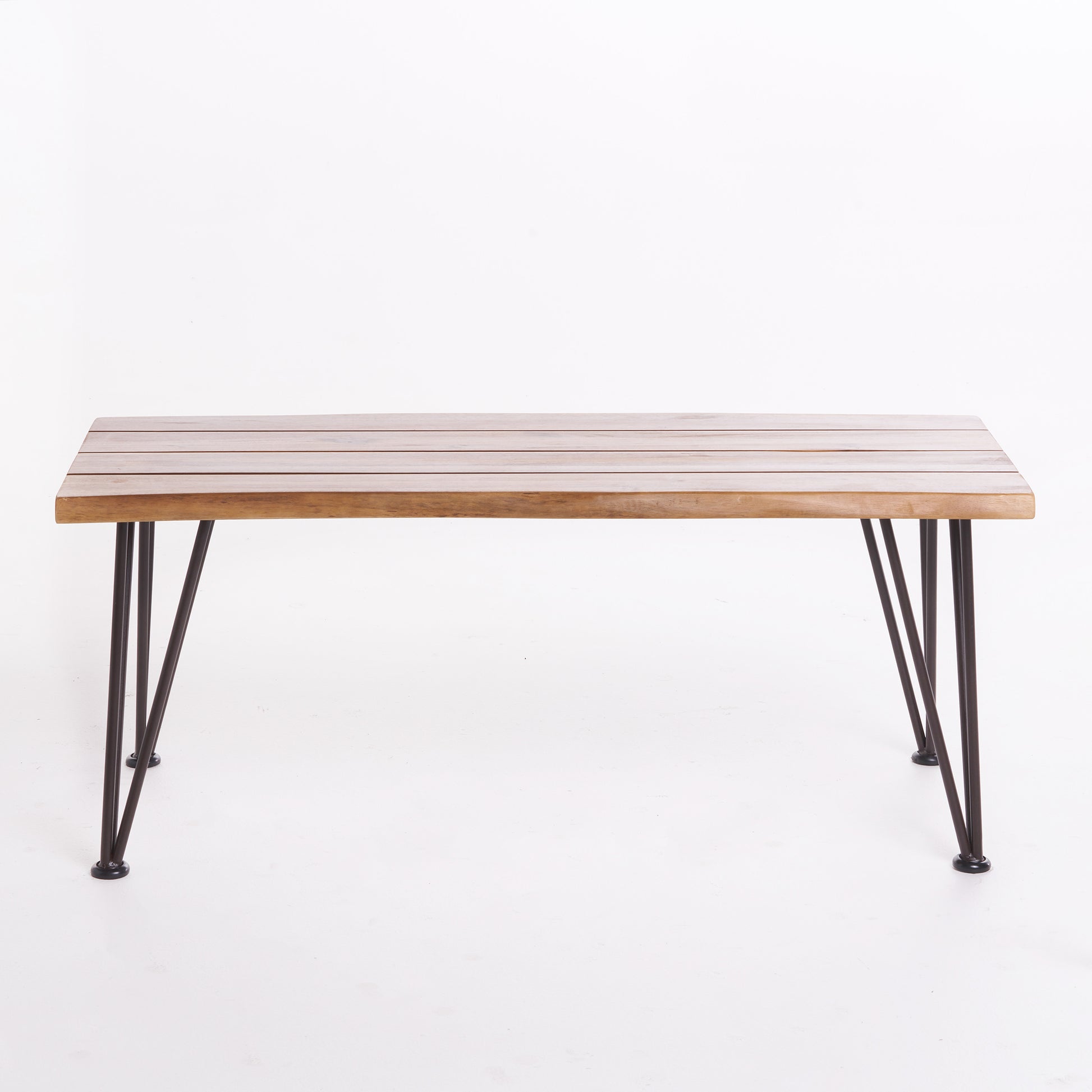 ZION INDUSTRIAL WOOD AND METAL COFFEE TABLE himalipasal