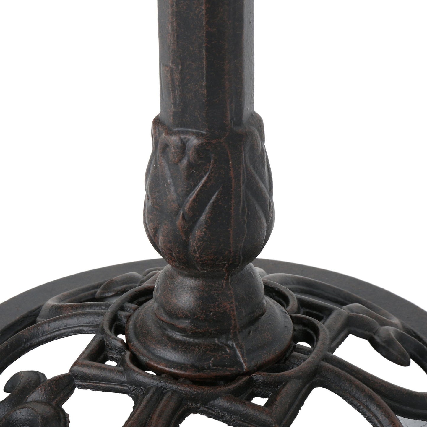 e Lancaster Outdoor Aluminum and Iron Top Bird Bath with Iron Base, Bronze himalipasal