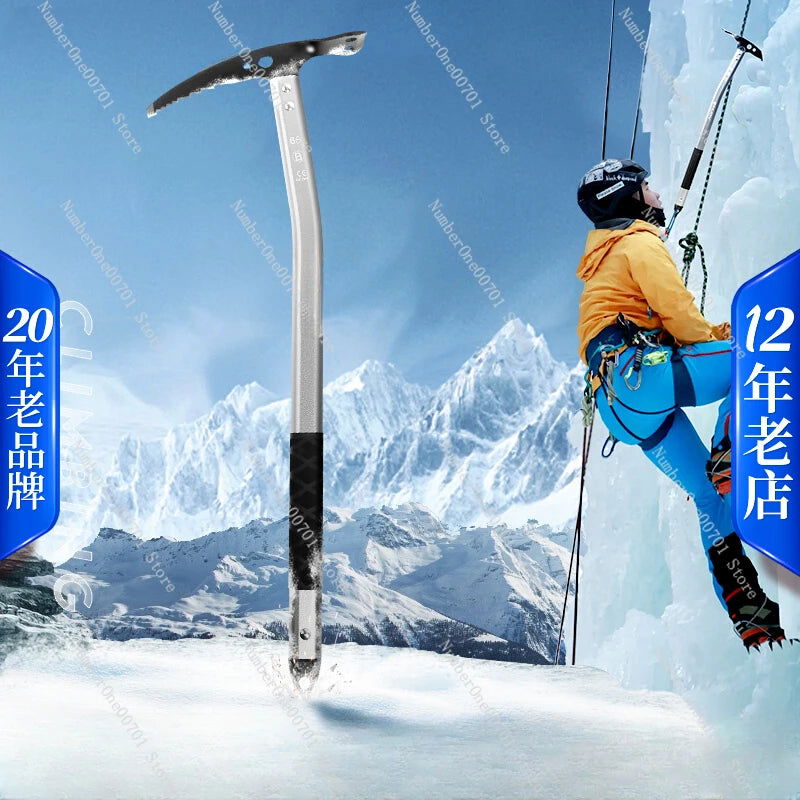 multifunctional stainless steel big ice axe climbing ice breaking ice axe walking mountaineering pickaxe yang pickaxe himalipasal