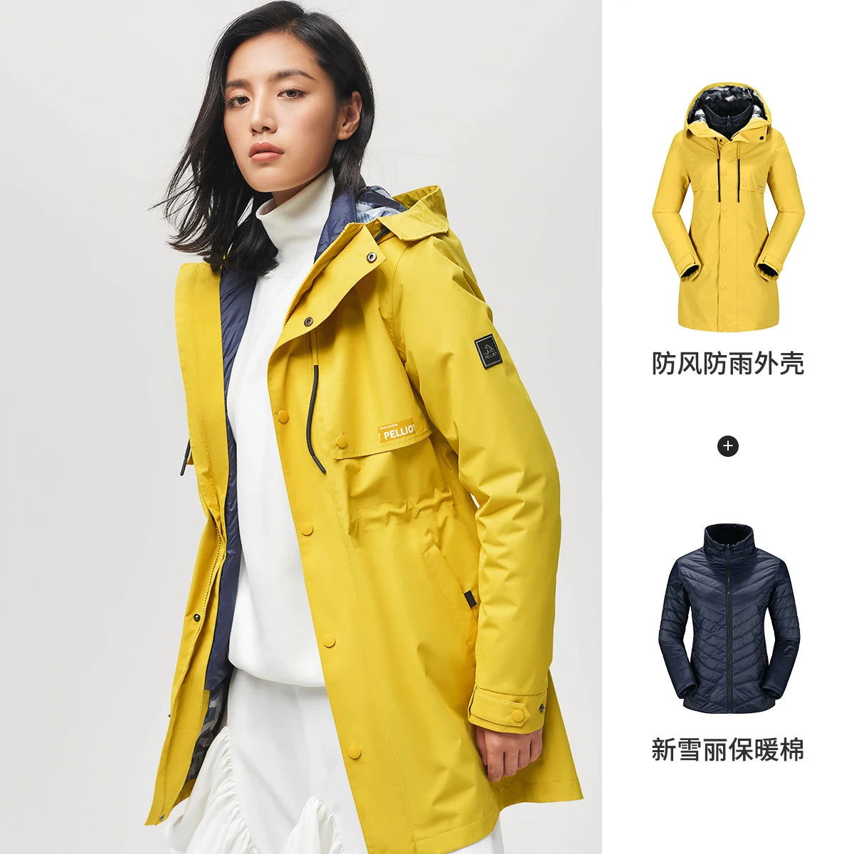 pelliot camping tourism female hiking jackets winter jackets windproof windbreakers waterproof warm women autumn coat himalipasal