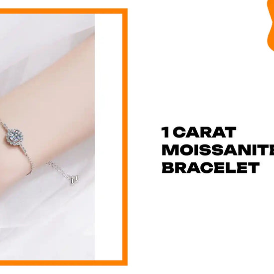 1 Carat Moissanite Chain Bracelet by@Outfy